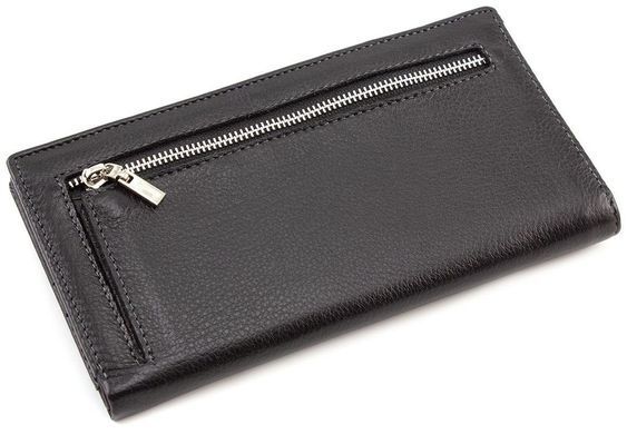 Горизонтальный мужской портмоне MD Leather Collection MC 0887 Black