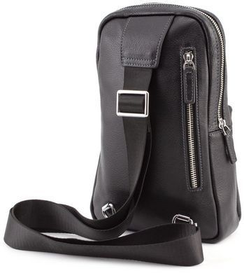Мужская кожаная сумка рюкзак Marco Coverna MD 6636 black