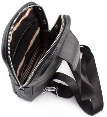 Мужская кожаная сумка рюкзак Marco Coverna MD 6636 black