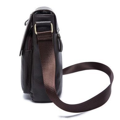 Чоловіча шкіряна сумка-месенджер Bexhill Bx819 brown