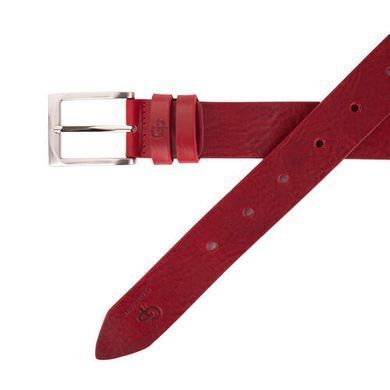 Ремень женский кожаный красный 35 мм Grande Pelle Labbro - 360011200