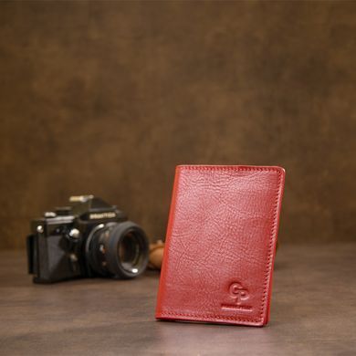 Червона шкіряна обкладинка для паспорта Grande Pelle 252660