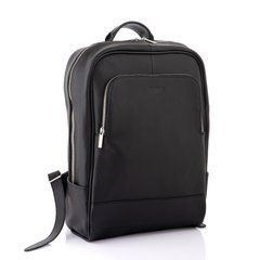 Чоловічий шкіряний рюкзак чорного кольору Newery N1003FA