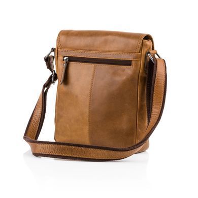 Мужская кожаная сумка мессенджер HILL BURRY - 10096HB Brown