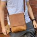 Мужская кожаная сумка мессенджер HILL BURRY - 10096HB Brown