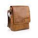 Мужская кожаная сумка мессенджер HILL BURRY - 10096HB Brown