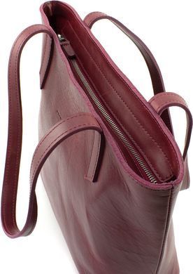 Жіноча шкіряна сумка бордового кольору Grande Pelle 772661