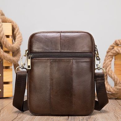 Коричневая кожаная сумка-мессенджер Bexhill BX7350 Brown