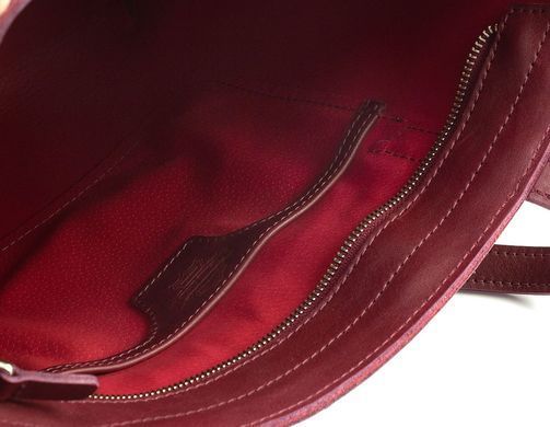 Жіноча шкіряна сумка бордового кольору Grande Pelle 772661