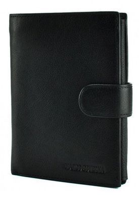 Шкіряний портмоне під паспорт нового зразка Marco Coverna BK010-807 black