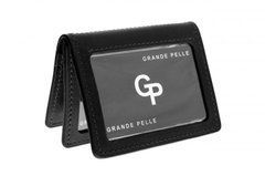 Шкіряна обкладинка на права чорного кольору Grande Pelle 221610