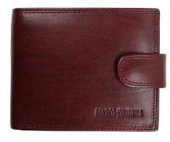Коричневий шкіряний портмоне Marco Coverna BK003-801B Win Red