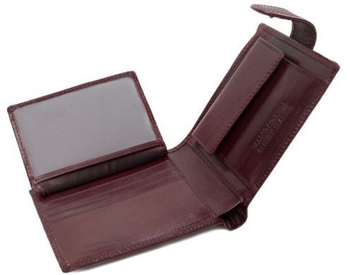 Коричневий шкіряний портмоне Marco Coverna BK003-801B Win Red