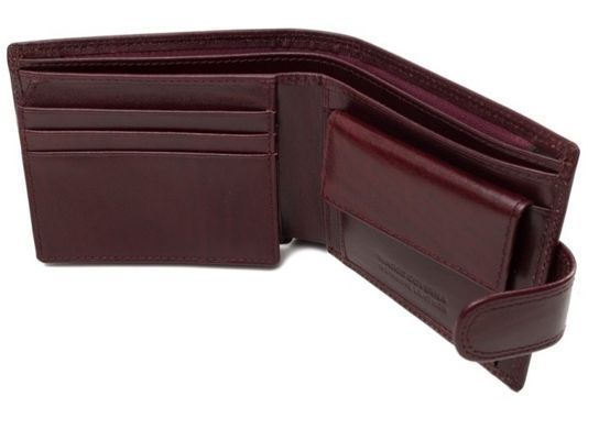 Коричневий шкіряний портмоне Marco Coverna BK003-801B Win Red