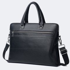 Сумка для ноутбука шкіряна чорного кольору Bexhill Bx17610 Black