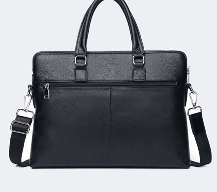 Сумка для ноутбука шкіряна чорного кольору Bexhill Bx17610 Black