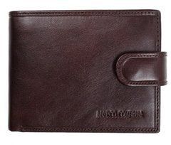 Коричневий шкіряний гаманець на засувці Marco Coverna B047-896C