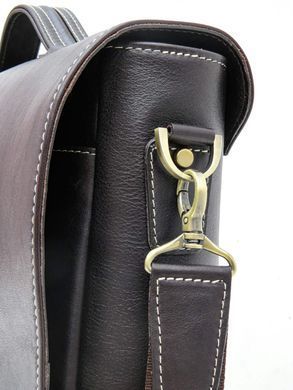 Коричнева шкіряна сумка через плече Newery N1960GC