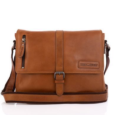 Рыжая кожаная сумка под документы HILL BURRY 3058/10025HB Brown