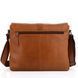 Рыжая кожаная сумка под документы HILL BURRY 3058/10025HB Brown