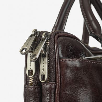 Коричнева шкіряна сумка для чоловіків Virginia Conti VCM0502BROWN