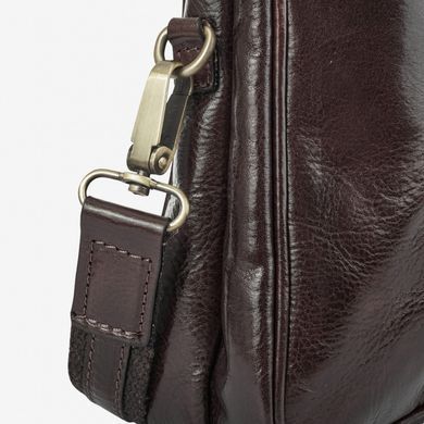 Коричнева шкіряна сумка для чоловіків Virginia Conti VCM0502BROWN