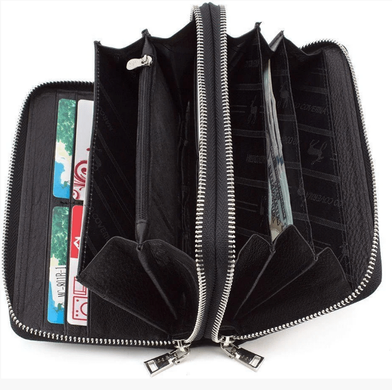 Мужской кожаный клатч черного цвета Marco Coverna MC801B-1A