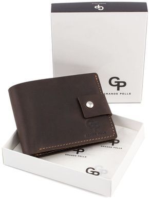 Коричневый кожаный кошелёк Grande Pelle 54212010