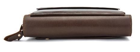 Мужской кожаный клатч Bexhill Bx9069-1C тёмно-коричневый