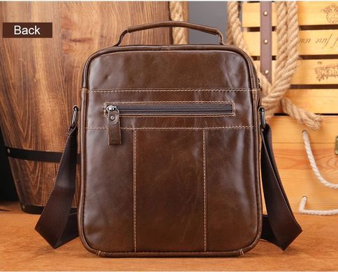 Коричнева шкіряна чоловіча барсетка Bexhill Bx379 Coffe
