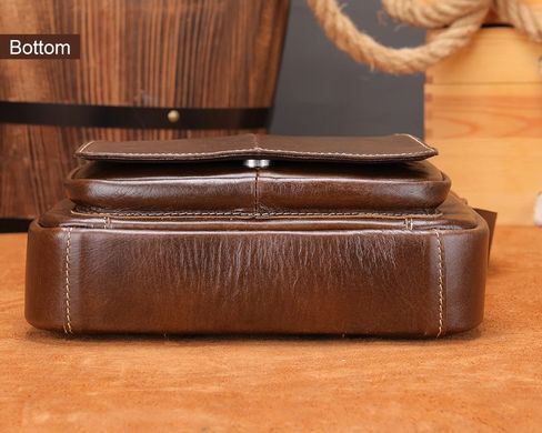 Коричнева шкіряна чоловіча барсетка Bexhill Bx379 Coffe