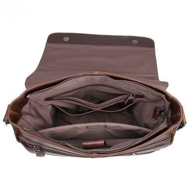 Коричнева шкіряна сумка для документів через плече Bexhill Bx7448 Coffe