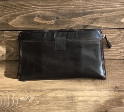 Шкіряний чоловічий клатч Tiding Bag 8037C коричневий