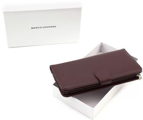 Жіночий шкіряний гаманець коричневого кольору Marco Coverna MC031-950-8