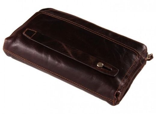 Шкіряний чоловічий клатч Tiding Bag 8037C коричневий