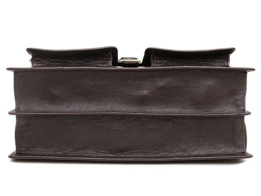 Коричневий чоловічий портфель з гладкої шкіри Newery N7164GC