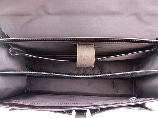 Коричневий чоловічий портфель з гладкої шкіри Newery N7164GC
