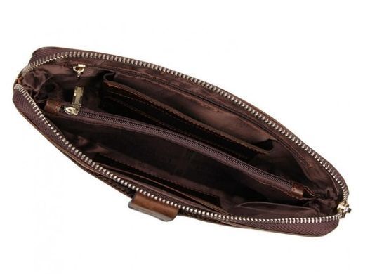 Шкіряний чоловічий клатч Tiding Bag 8037C коричневий