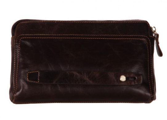 Шкіряний чоловічий клатч Tiding Bag 8037C коричневий