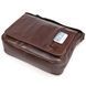Коричнева шкіряна сумка для документів через плече Bexhill Bx7448 Coffe