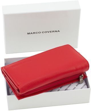 Красный кошелёк женский из кожи Marco Coverna mc1418-2