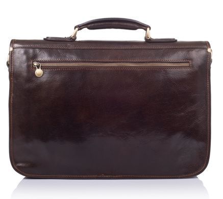 Коричневий шкіряний портфель VIRGINIA CONTI VCm141305/08810brown