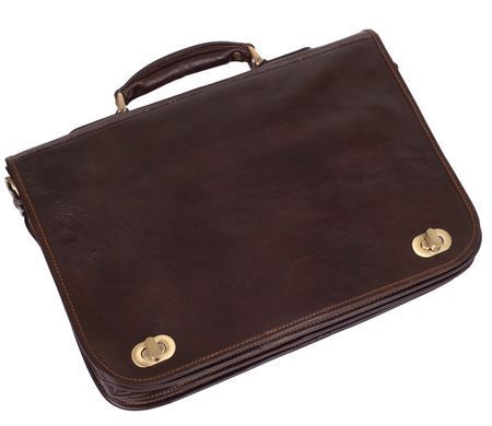 Коричневий шкіряний портфель VIRGINIA CONTI VCm141305/08810brown