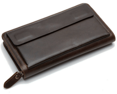 Коричневий чоловічий шкіряний клатч Bexhill Bx9069C