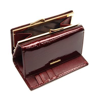 Бордовий лаковий гаманець Marco Coverna 403-2490-4