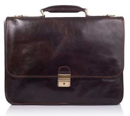 Стильный кожаный портфель VIRGINIA CONTI VCMJN02BROWN