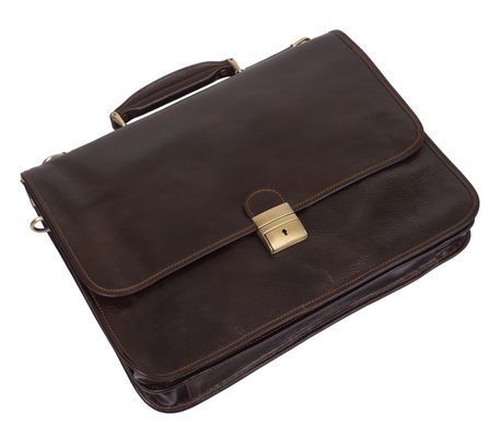 Стильный кожаный портфель VIRGINIA CONTI VCMJN02BROWN
