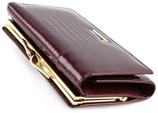 Бордовий лаковий гаманець Marco Coverna 403-2490-4