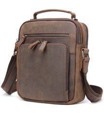 Чоловіча барсетка через плече з vintage шкіри Bexhill bx6014 coffe