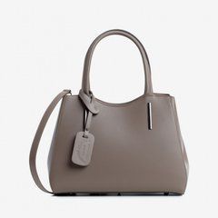 Шкіряна жіноча шкіряна сумка VIRGINIA CONTI VC01565 Dark taupe